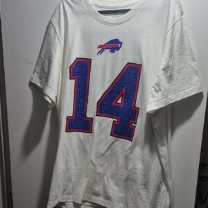 White Graphic T-Shirt with Number 14